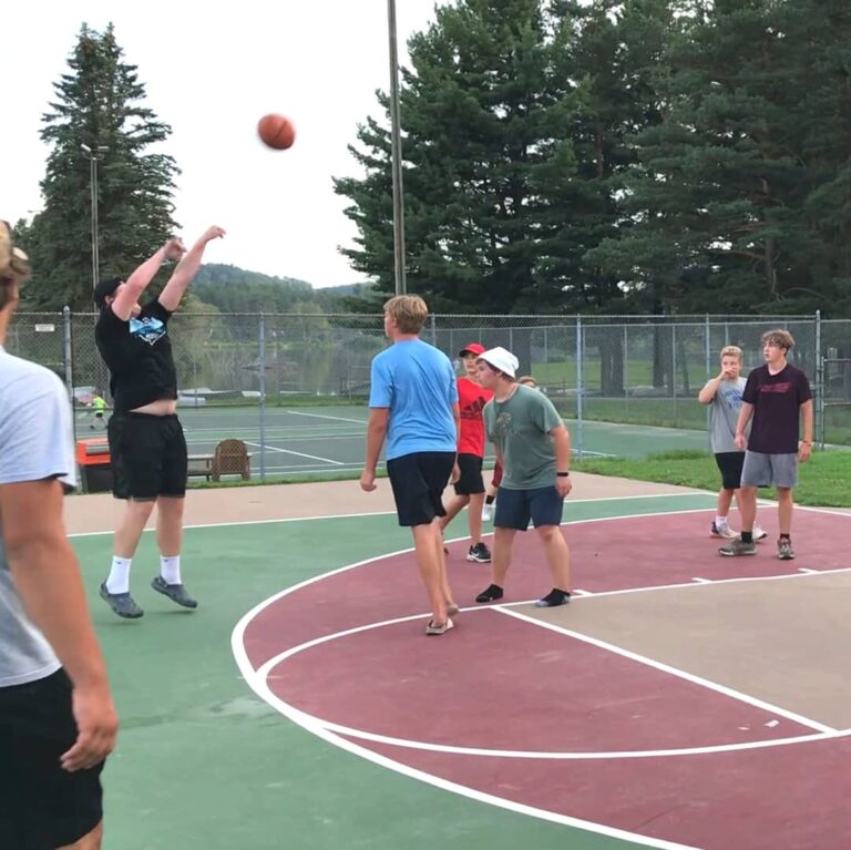 Sports Courts Playing Basketball