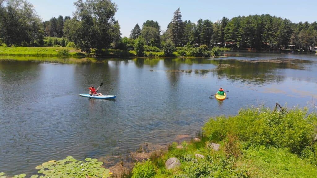 Amr Drone Pennisula Kayakers Close